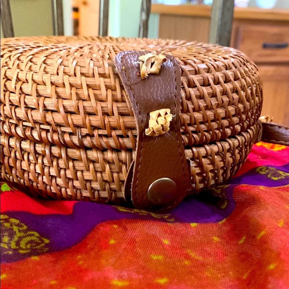 Cute boho straw bag